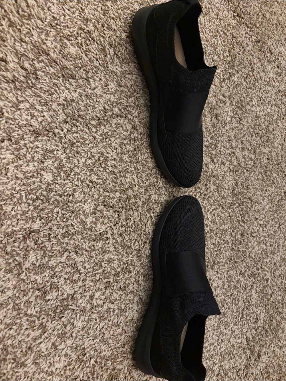 Clarks Women’s Black Slip-On Knit Sneakers - Picture 2 of 4